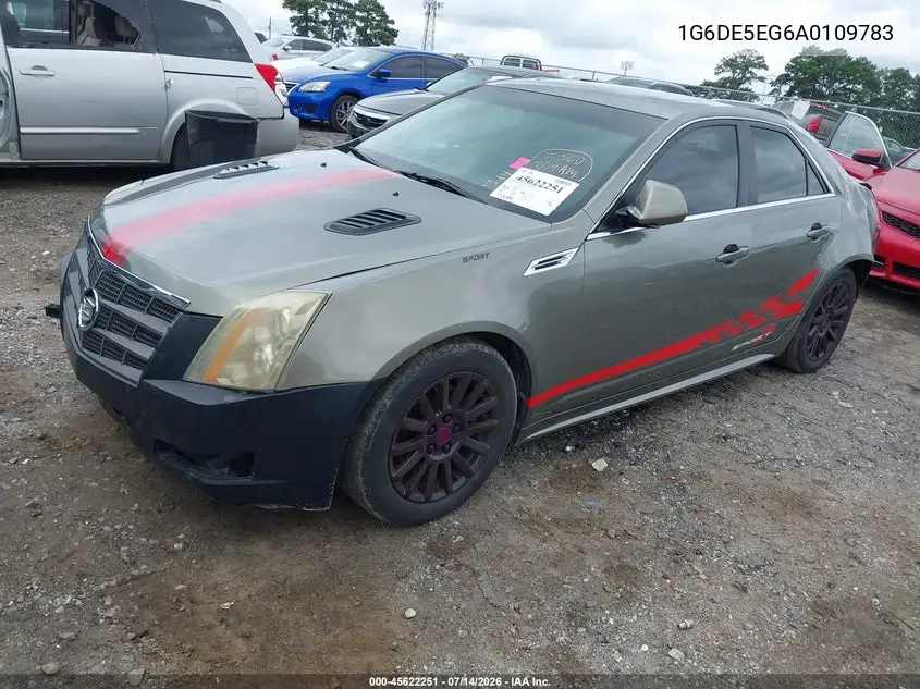 2010 Cadillac Cts Luxury VIN: 1G6DE5EG6A0109783 Lot: 45622251