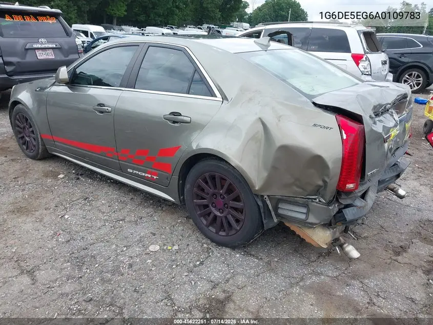 2010 Cadillac Cts Luxury VIN: 1G6DE5EG6A0109783 Lot: 45622251