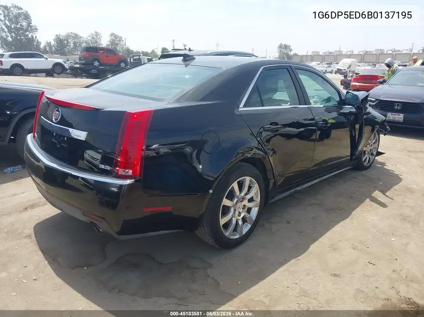 1G6DP5ED6B0137195 2011 Cadillac Cts Premium