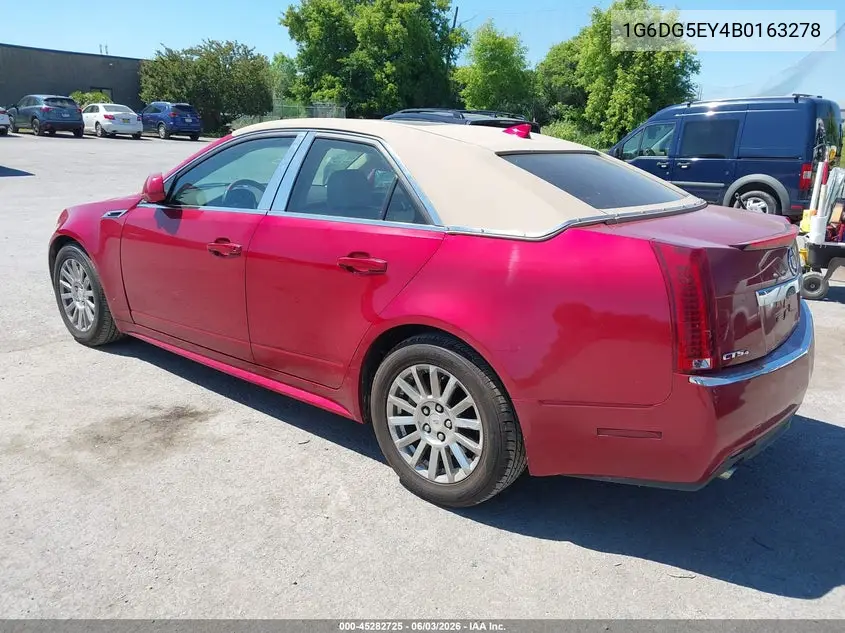 2011 Cadillac Cts Luxury VIN: 1G6DG5EY4B0163278 Lot: 45282725