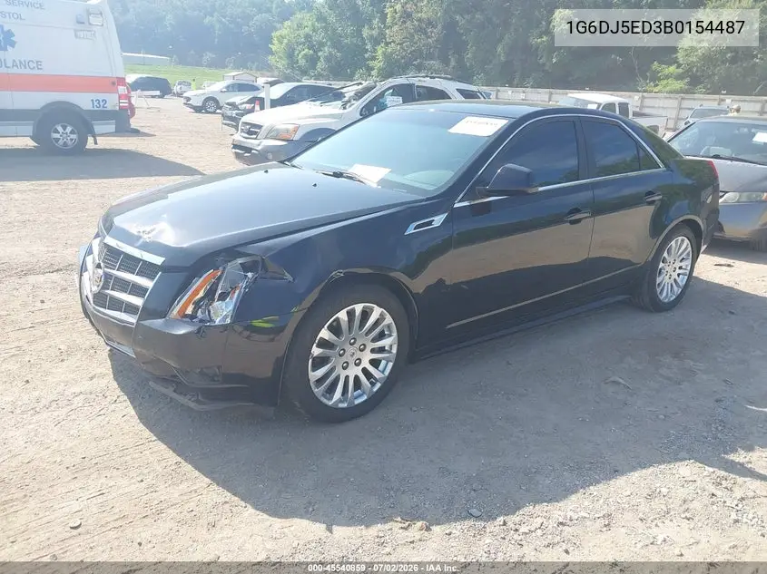 2011 Cadillac Cts Performance VIN: 1G6DJ5ED3B0154487 Lot: 45540859