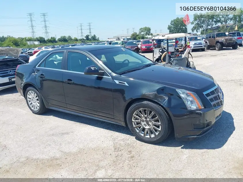 2011 Cadillac Cts Luxury VIN: 1G6DE5EY6B0104366 Lot: 45603319