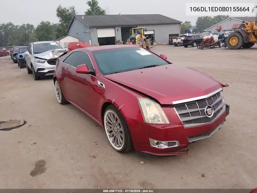 2011 Cadillac Cts Performance VIN: 1G6DL1ED0B0155664 Lot: 45617122