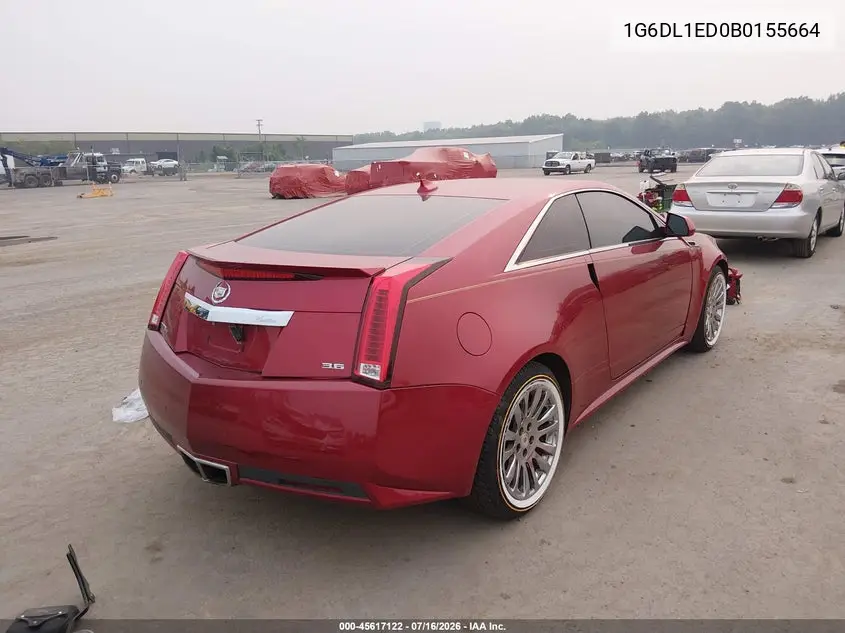 2011 Cadillac Cts Performance VIN: 1G6DL1ED0B0155664 Lot: 45617122