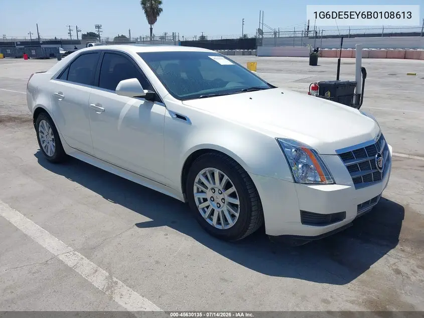 2011 Cadillac Cts Luxury VIN: 1G6DE5EY6B0108613 Lot: 45630135