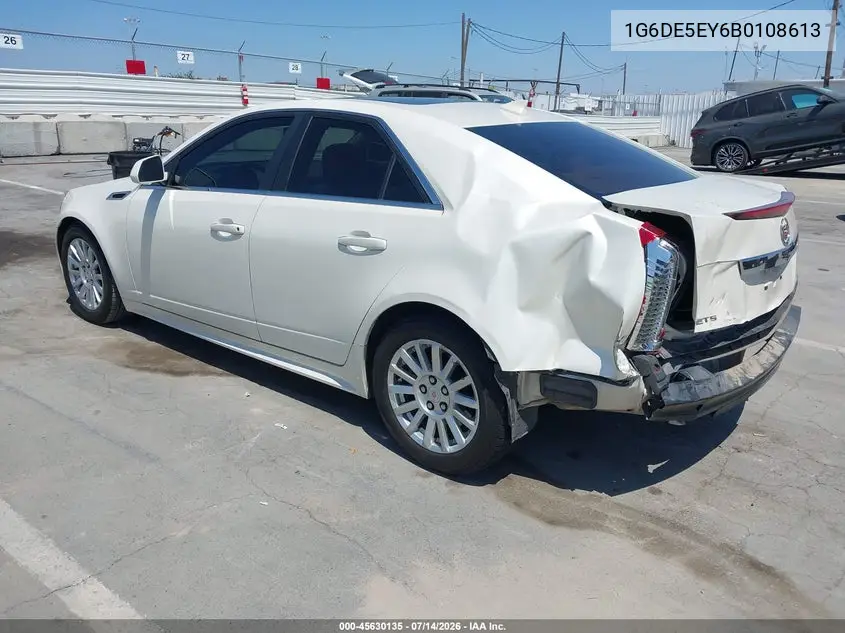 2011 Cadillac Cts Luxury VIN: 1G6DE5EY6B0108613 Lot: 45630135