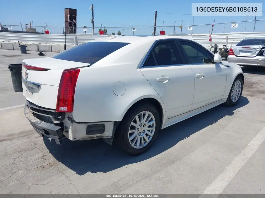 2011 Cadillac Cts Luxury VIN: 1G6DE5EY6B0108613 Lot: 45630135