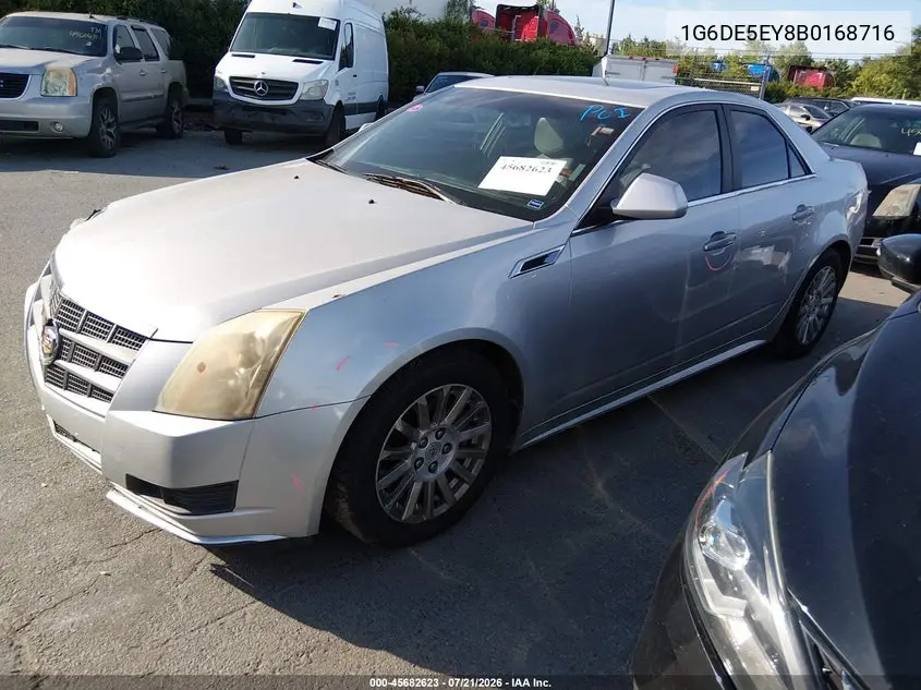 2011 Cadillac Cts Luxury VIN: 1G6DE5EY8B0168716 Lot: 45682623
