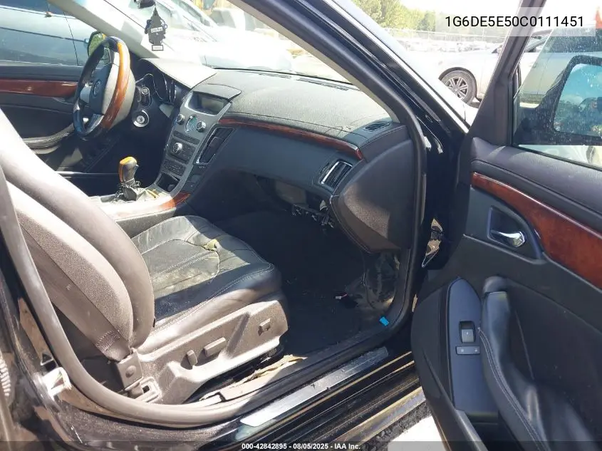 1G6DE5E50C0111451 2012 Cadillac Cts Luxury