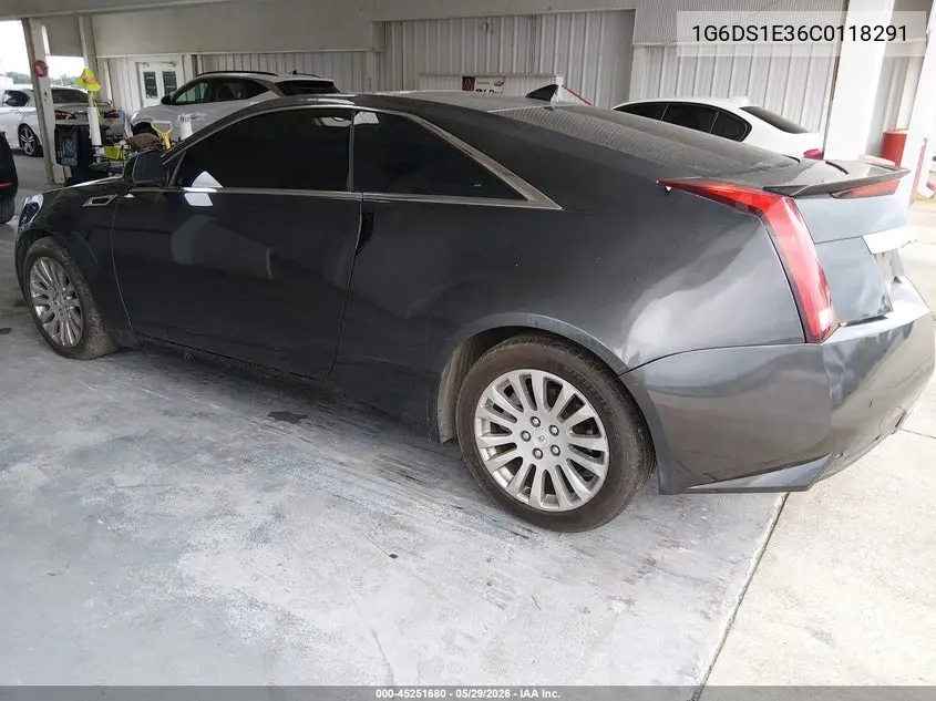 2012 Cadillac Cts Premium VIN: 1G6DS1E36C0118291 Lot: 45251680