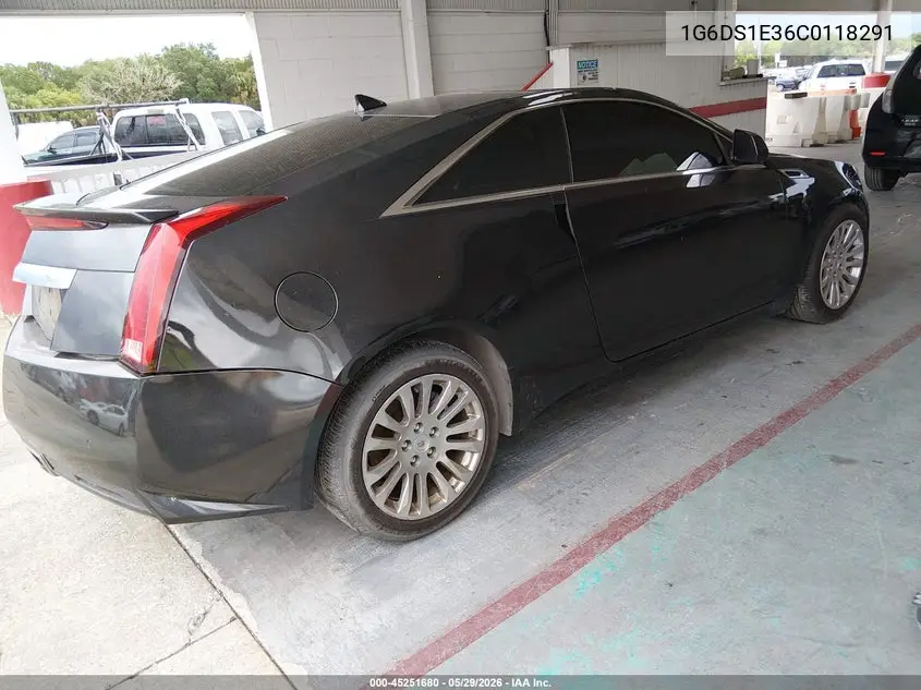 2012 Cadillac Cts Premium VIN: 1G6DS1E36C0118291 Lot: 45251680
