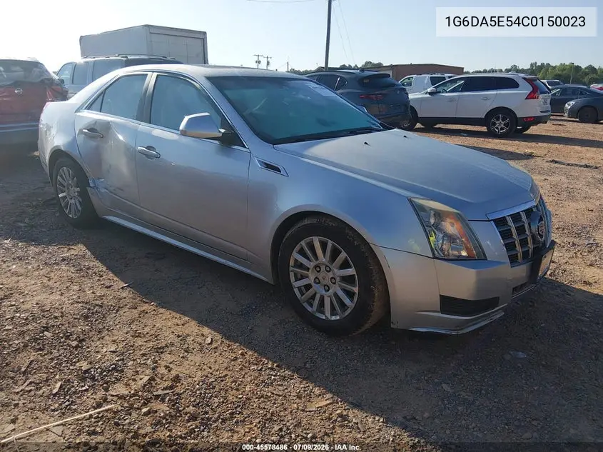 2012 Cadillac Cts Standard VIN: 1G6DA5E54C0150023 Lot: 45578486