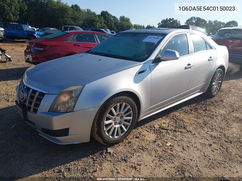 2012 Cadillac Cts Standard VIN: 1G6DA5E54C0150023 Lot: 45578486