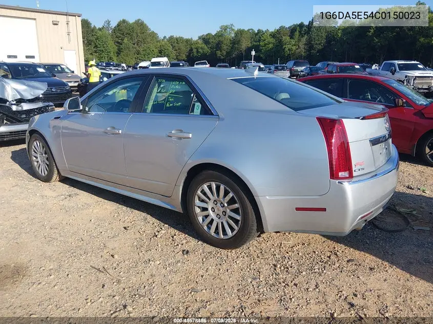 2012 Cadillac Cts Standard VIN: 1G6DA5E54C0150023 Lot: 45578486