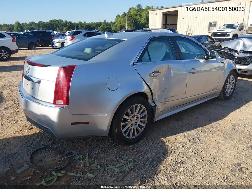 2012 Cadillac Cts Standard VIN: 1G6DA5E54C0150023 Lot: 45578486
