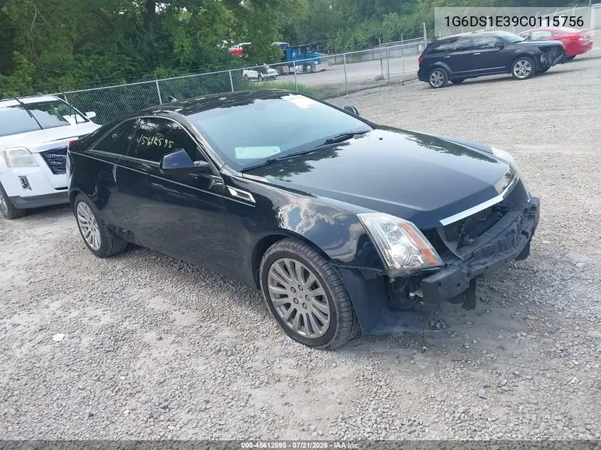 2012 Cadillac Cts Premium VIN: 1G6DS1E39C0115756 Lot: 45612595