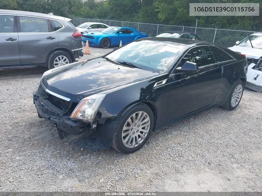 2012 Cadillac Cts Premium VIN: 1G6DS1E39C0115756 Lot: 45612595