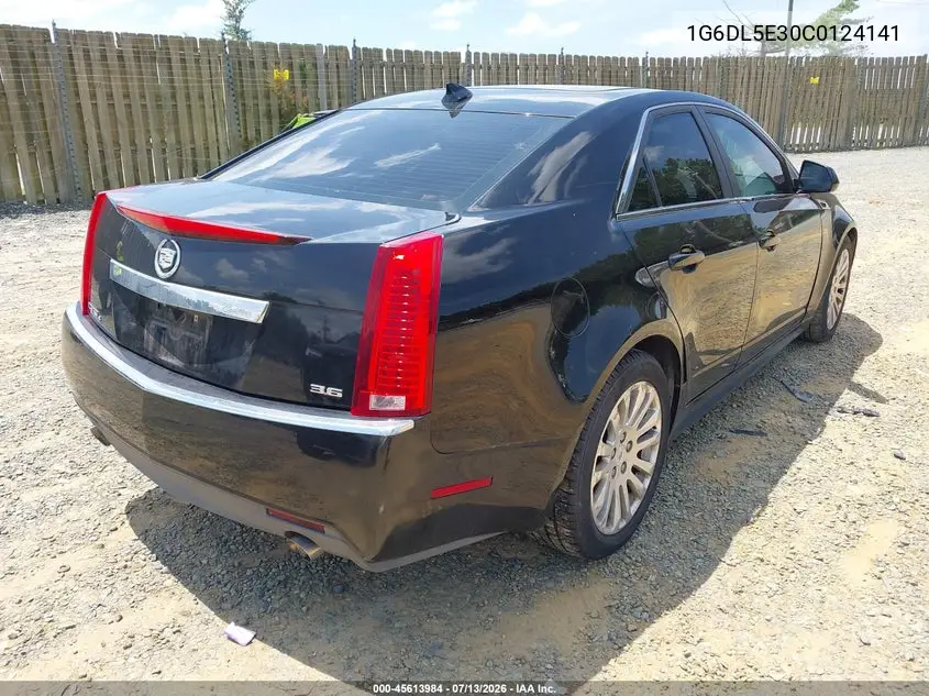 2012 Cadillac Cts Performance VIN: 1G6DL5E30C0124141 Lot: 45613984