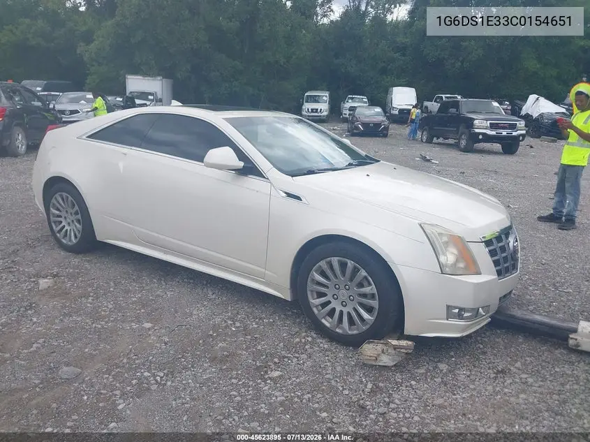 2012 Cadillac Cts Premium VIN: 1G6DS1E33C0154651 Lot: 45623895