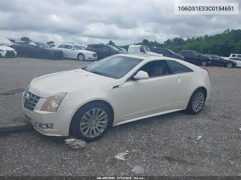 2012 Cadillac Cts Premium VIN: 1G6DS1E33C0154651 Lot: 45623895