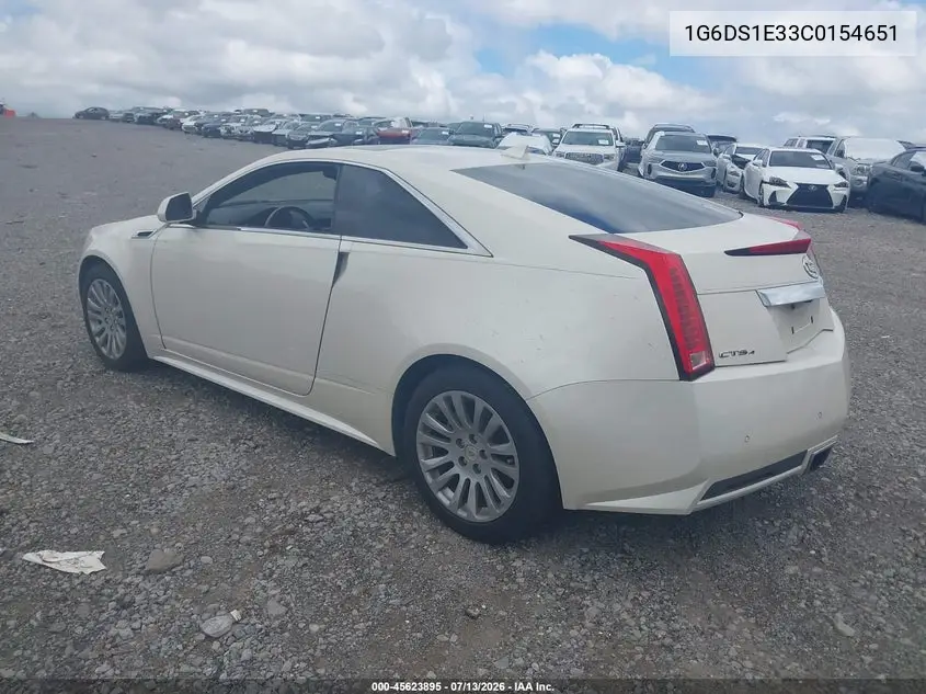 2012 Cadillac Cts Premium VIN: 1G6DS1E33C0154651 Lot: 45623895
