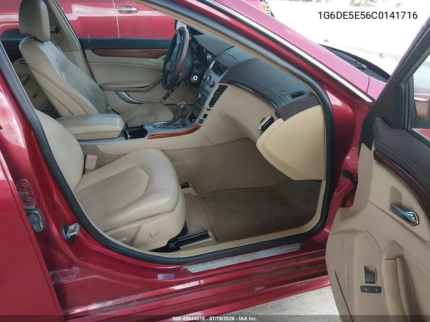 2012 Cadillac Cts Luxury VIN: 1G6DE5E56C0141716 Lot: 45644516