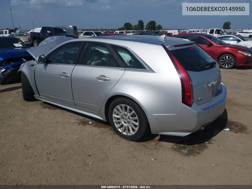 2012 Cadillac Cts Luxury VIN: 1G6DE8E5XC0145950 Lot: 45693315