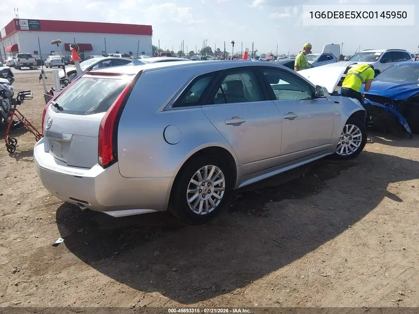 2012 Cadillac Cts Luxury VIN: 1G6DE8E5XC0145950 Lot: 45693315