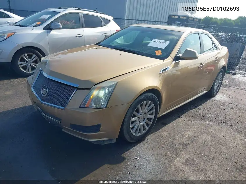 2013 Cadillac Cts Luxury VIN: 1G6DG5E57D0102693 Lot: 45338857