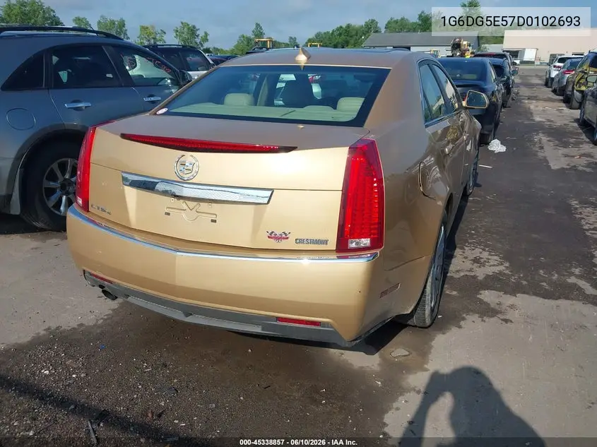 2013 Cadillac Cts Luxury VIN: 1G6DG5E57D0102693 Lot: 45338857