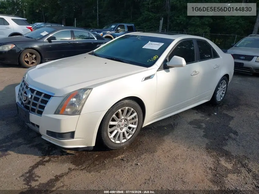 2013 Cadillac Cts Luxury VIN: 1G6DE5E56D0144830 Lot: 45610946