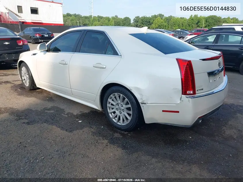 2013 Cadillac Cts Luxury VIN: 1G6DE5E56D0144830 Lot: 45610946
