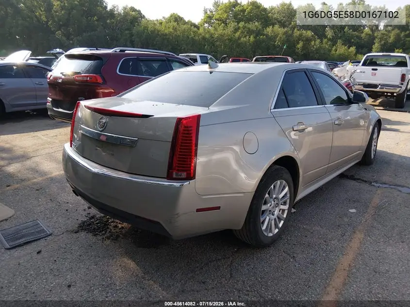 2013 Cadillac Cts Luxury VIN: 1G6DG5E58D0167102 Lot: 45614082