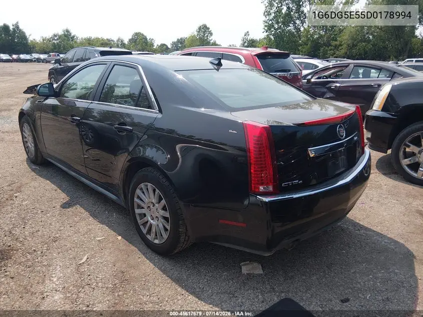 2013 Cadillac Cts Luxury VIN: 1G6DG5E55D0178994 Lot: 45617679