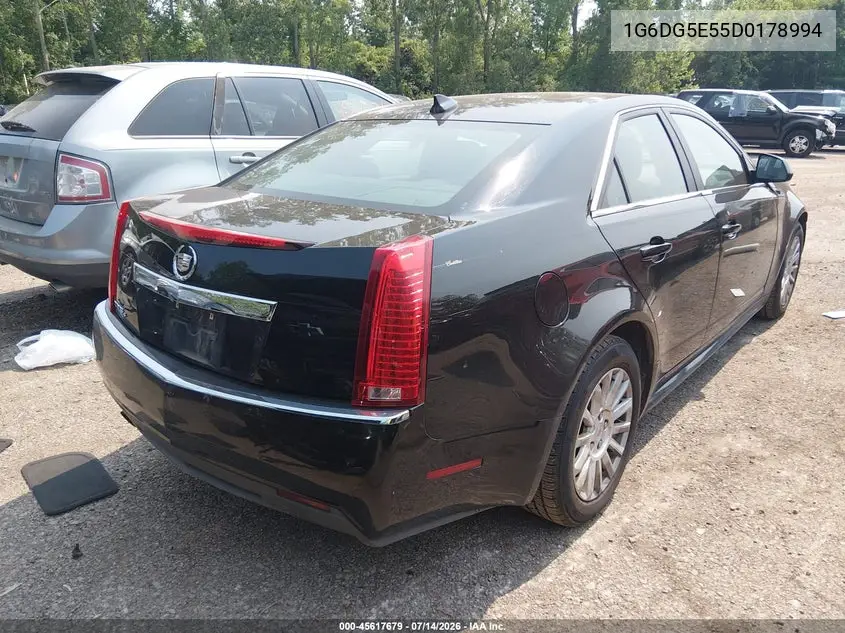 2013 Cadillac Cts Luxury VIN: 1G6DG5E55D0178994 Lot: 45617679