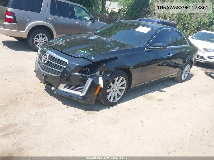 2014 Cadillac Cts Standard VIN: 1G6AW5SX9E0178851 Lot: 45493802