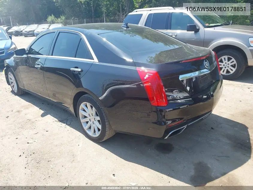 2014 Cadillac Cts Standard VIN: 1G6AW5SX9E0178851 Lot: 45493802