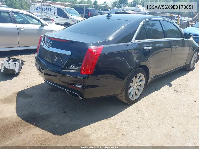 2014 Cadillac Cts Standard VIN: 1G6AW5SX9E0178851 Lot: 45493802