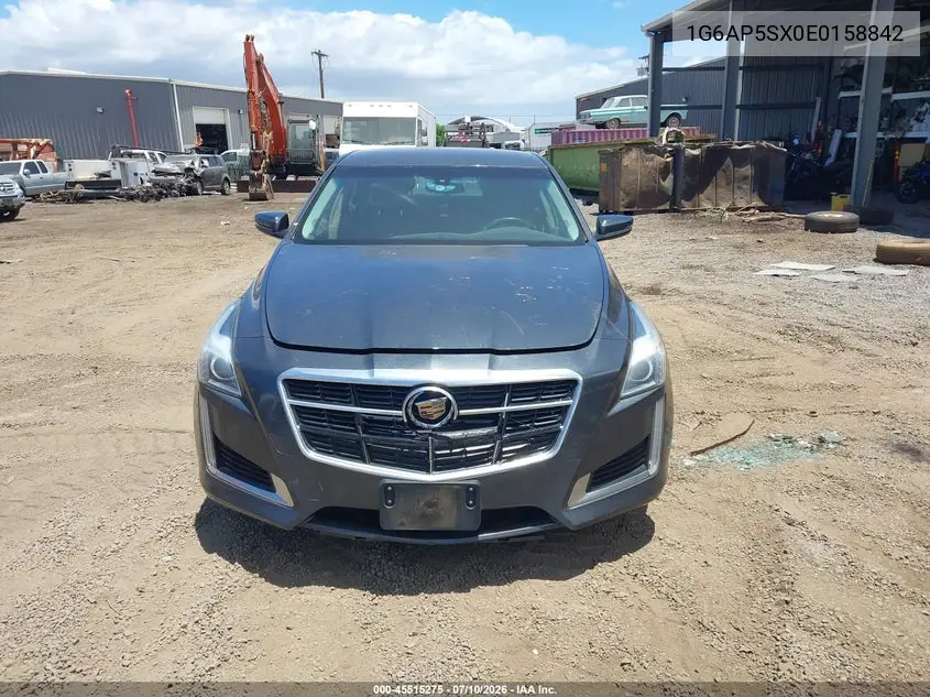 2014 Cadillac Cts Standard VIN: 1G6AP5SX0E0158842 Lot: 45515275