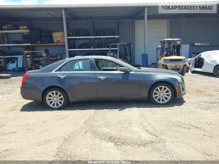 2014 Cadillac Cts Standard VIN: 1G6AP5SX0E0158842 Lot: 45515275