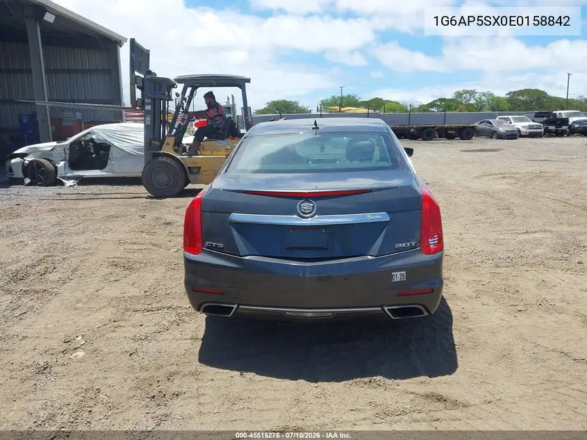 2014 Cadillac Cts Standard VIN: 1G6AP5SX0E0158842 Lot: 45515275