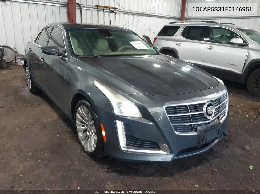 2014 Cadillac Cts Luxury VIN: 1G6AR5S31E0146951 Lot: 45585706