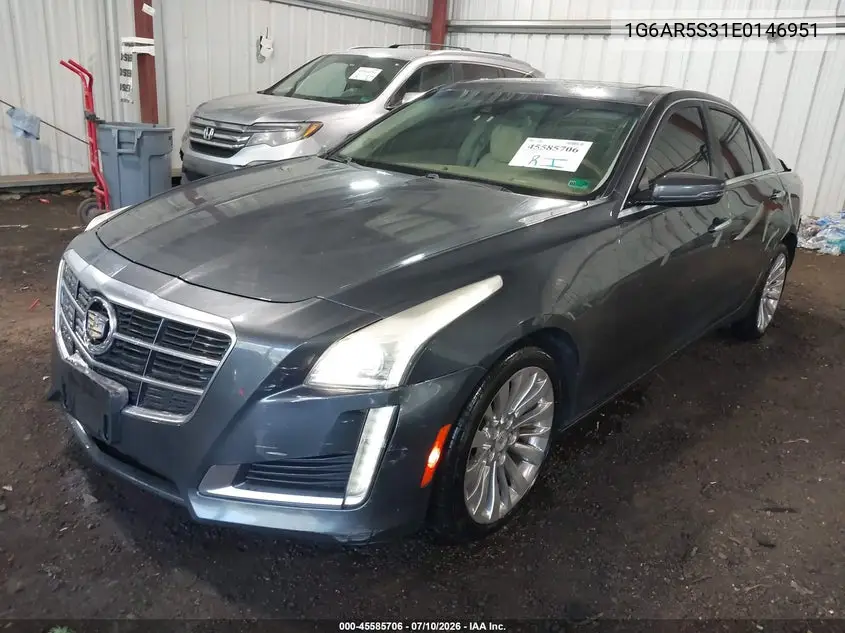 2014 Cadillac Cts Luxury VIN: 1G6AR5S31E0146951 Lot: 45585706
