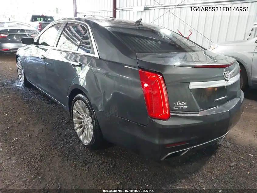 2014 Cadillac Cts Luxury VIN: 1G6AR5S31E0146951 Lot: 45585706