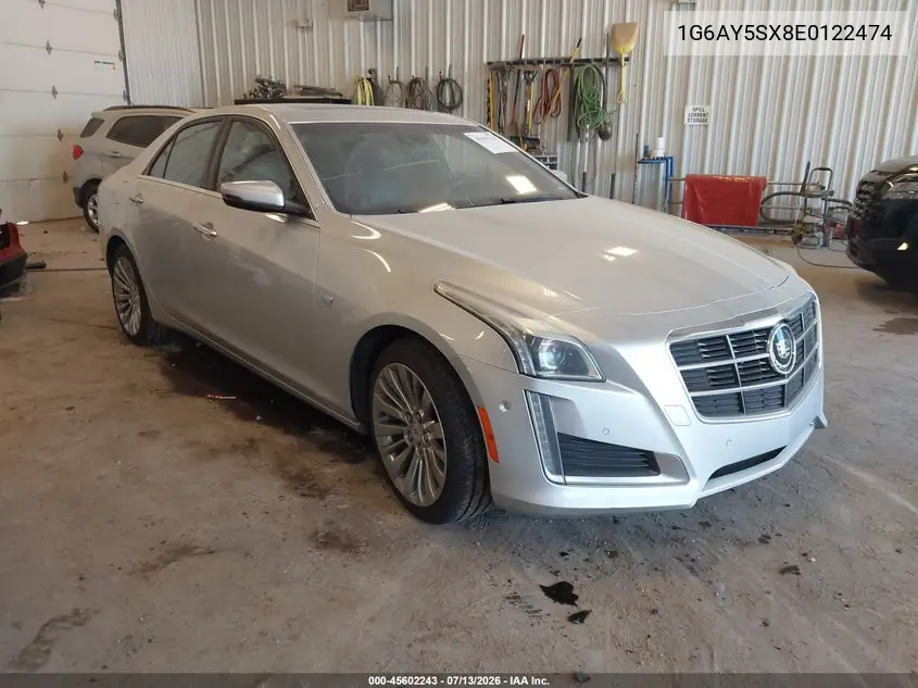 2014 Cadillac Cts Performance VIN: 1G6AY5SX8E0122474 Lot: 45602243