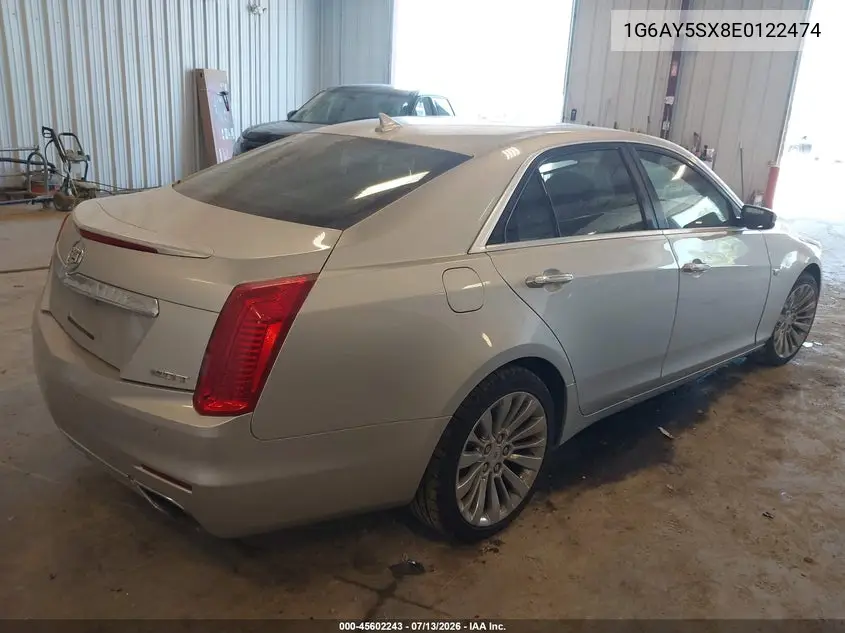 2014 Cadillac Cts Performance VIN: 1G6AY5SX8E0122474 Lot: 45602243