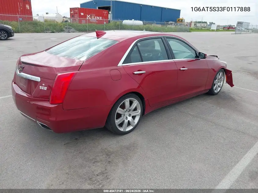 2015 Cadillac Cts Premium VIN: 1G6AT5S33F0117888 Lot: 45472181
