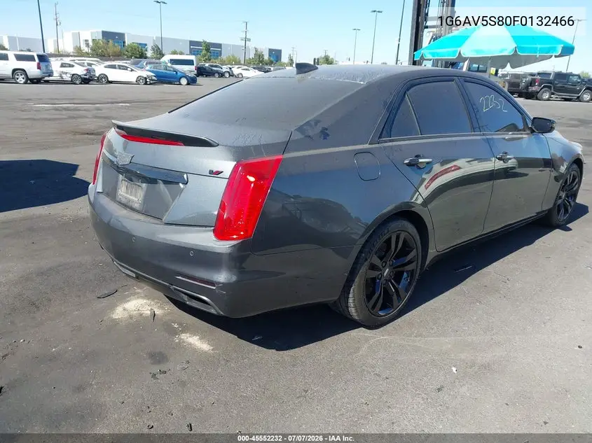 2015 Cadillac Cts Vsport Premium VIN: 1G6AV5S80F0132466 Lot: 45552232