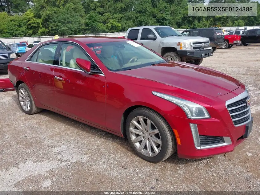2015 Cadillac Cts Luxury VIN: 1G6AR5SX5F0124388 Lot: 45556292