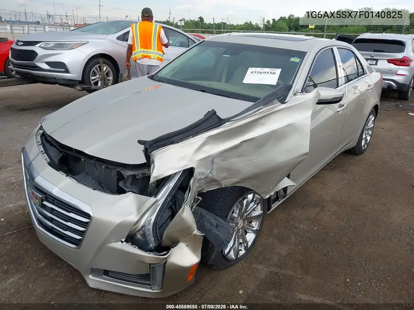 2015 Cadillac Cts Luxury VIN: 1G6AX5SX7F0140825 Lot: 45569550